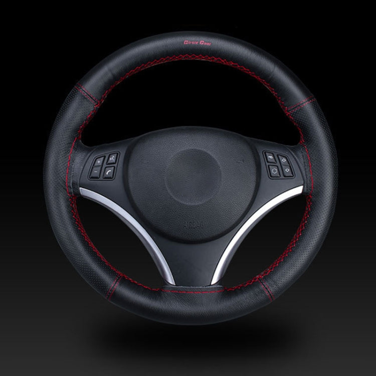 Car Universal Genuine Leather Hand-stitched Steering Wheel Cover The First Layer of Cowhide Laser Hole Hand Sewing Sets