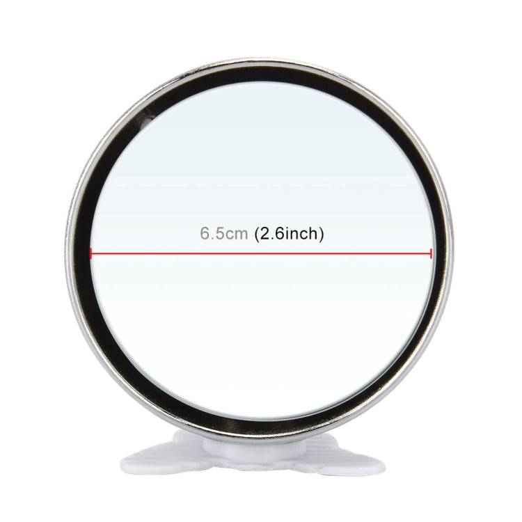 3R-044 Auxiliary Rear View Mirror Car Adjustable Blind Spot Mirror Wide Angle Auxiliary Rear View Side Mirror (White)