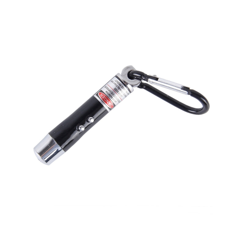 2pcs Outdoor Keychain Metal Shell Mini LED Flashlight Laser Light with Money Detecting
