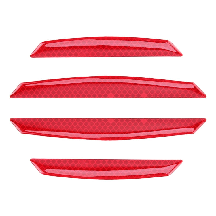 4 PCS Universal Car Door Anti-collision Strip Protection Guards Trims Stickers, 4 PCS