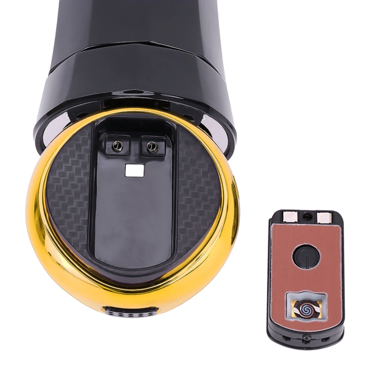 2 in 1 Universal Car Detachable Electronic Cigarette Lighter + Trash Rubbish Bin Ashtray(Gold)