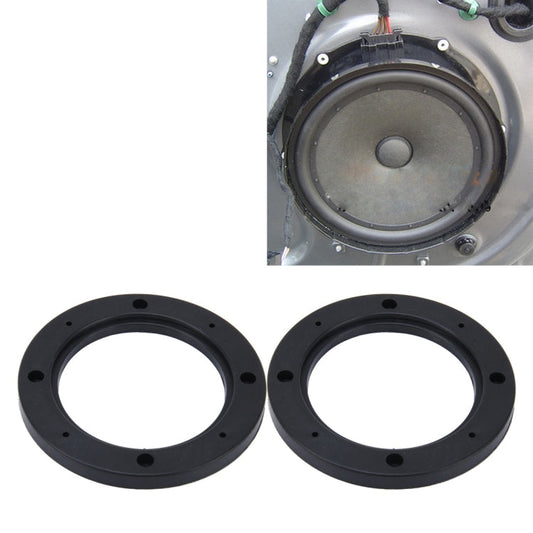 2 PCS 4 inch Car Auto ABS Loudspeaker Base Protection Hollow Cover Holder Mat, Inner Diameter: 10cm, 10cm