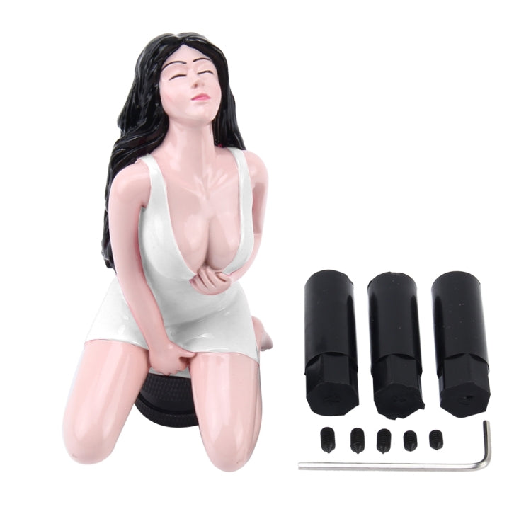 Universal Sexy Beauty Shape ABS Manual or Automatic Gear Shift Knob  with Three Rubber Covers Fit for All Car, Sexy Beauty Shape 1, Sexy Beauty Shape 3, Sexy Beauty Shape 4