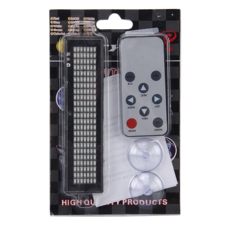 DC 12V Car LED Programmable Showcase Message Sign Scrolling Display Lighting Board with Remote Control, with Remote Control (Blue Light), With Remote Control (Red Light)