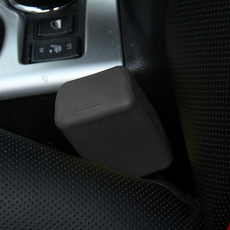 Safe Rubber Car Seat Belt Clips Locking Buckles Protective Cover, Red, Black, Orange, Green, Blue