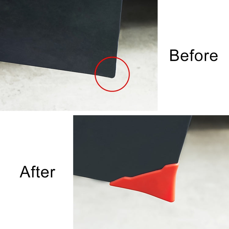 Universal Car Body Silicone Anti-collision Sticker Door corner Protector, Red, White, Black, Blue