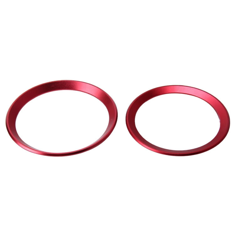 2 PCS/Set Zinc Alloy Steering Wheel Decoration Ring Sticker Logo Car Styling Modification Car Front Logo Ring Decoration Rear Cover Trim Hood Emblem Rings for BMW 3 Series, For BMW 3 Series