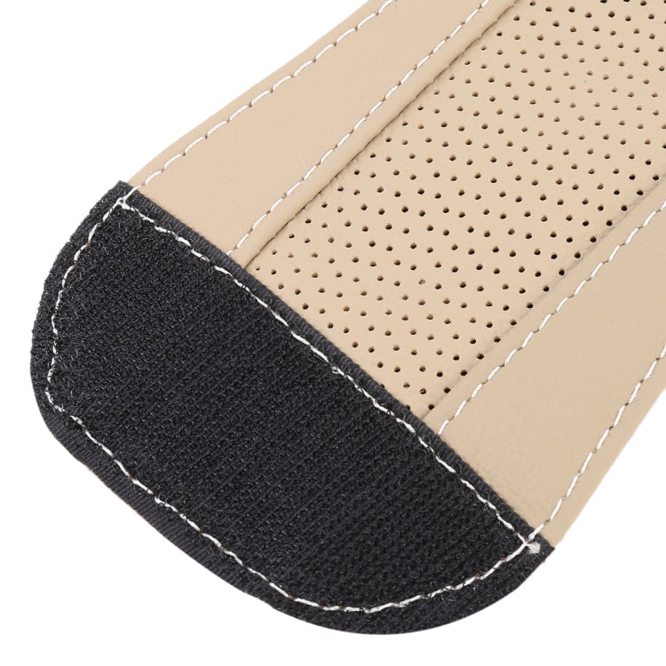 Universal Nonslip Breathable Genuine Leather Car Gear Shift Knob Cover