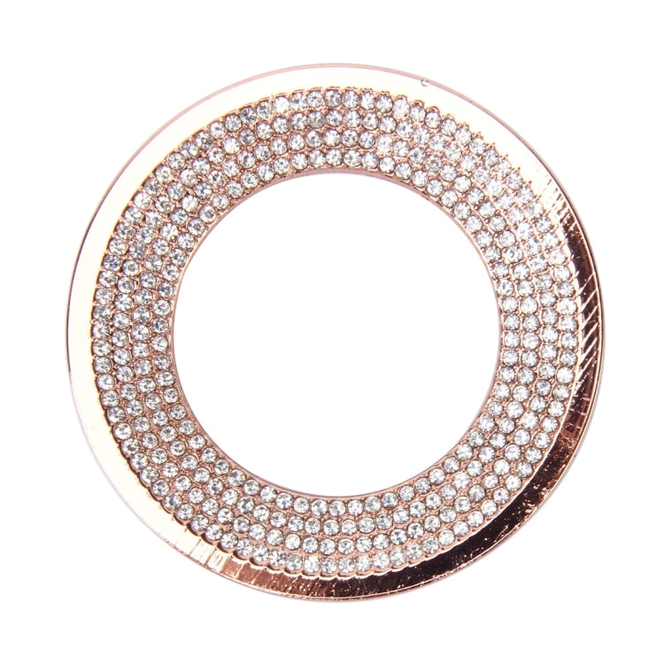 Car Aluminum Steering Wheel Decoration Ring with Diamonds For Volkswagen