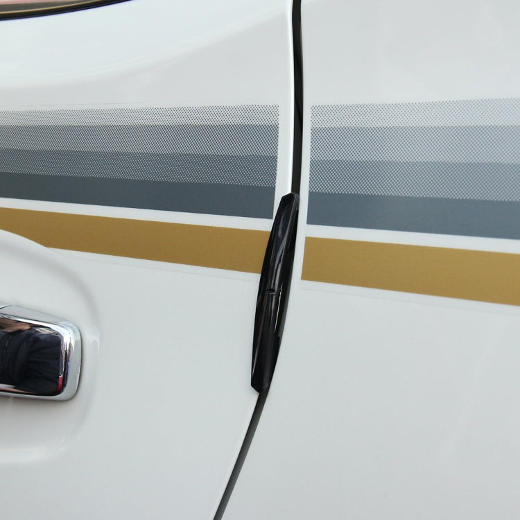 3R 3R-2103 4 PCS Rubber Car Side Door Edge Protection Guards Cover Trims Stickers(Brown)