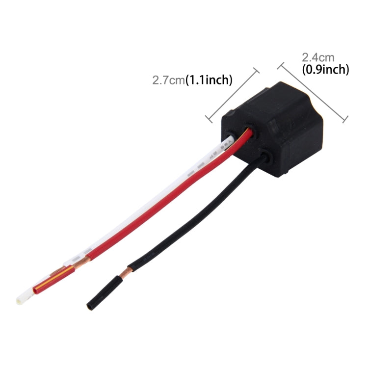 2 PCS Car Auto LED Bulb Socket Holder (No Including Light), H4, H7, H8/H11, 1156, 7443