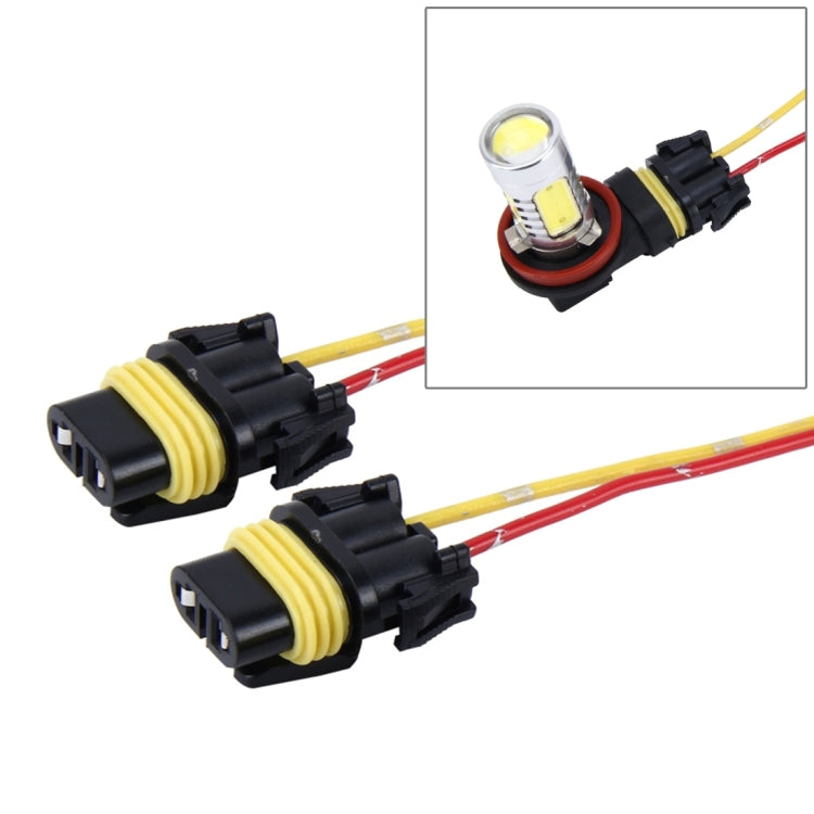 2 PCS Car Auto LED Bulb Socket Holder (No Including Light), H4, H7, H8/H11, 1156, 7443