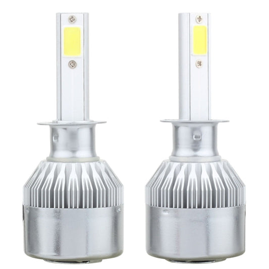 2 PCS  H1 18W 1800 LM 8000K IP68 Canbus Constant Current Car LED Headlight with 2 COB Lamps, DC 9-36V, H1