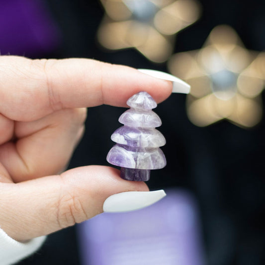 Gothic Gifts Amethyst Crystal Christmas Tree in a Bag