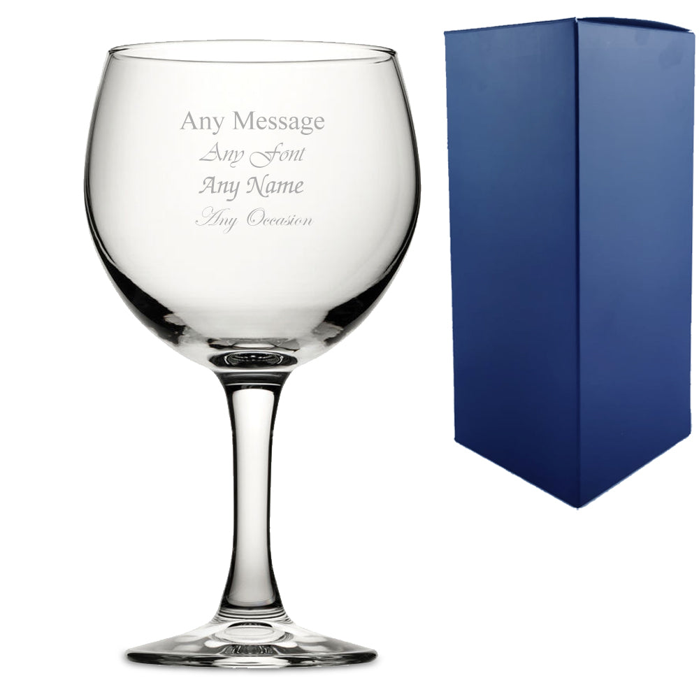 Engraved Moda Gin Balloon