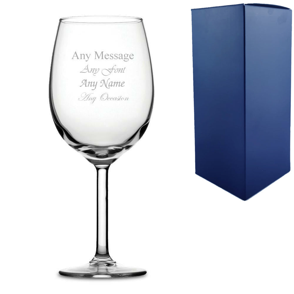 Engraved Wine Glasses — Infinity, Classic, Primetime, Tromba, Tallo & Enoteca Designs