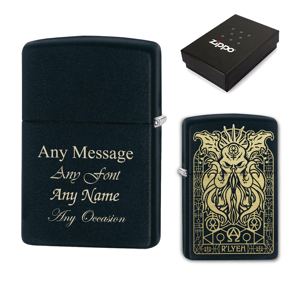 Engraved Monster Official Zippo Windproof Lighter