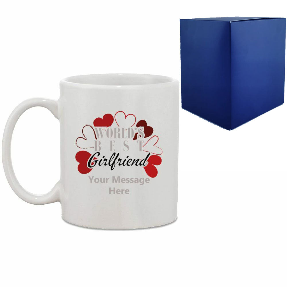 Printed Hot Drinks Mug with World's Best Girlfriend Design