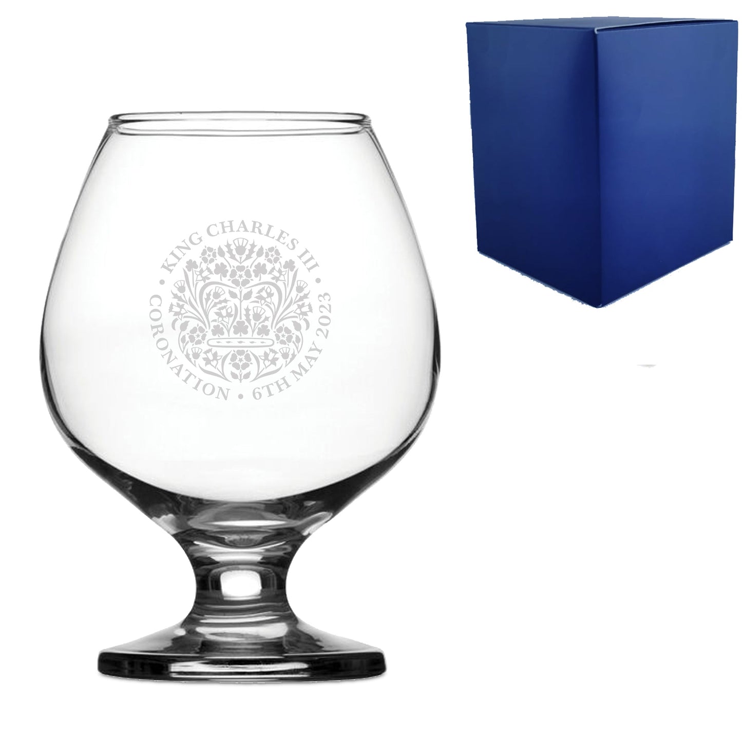 Engraved Commemorative Coronation of the King Glassware Collection TEST