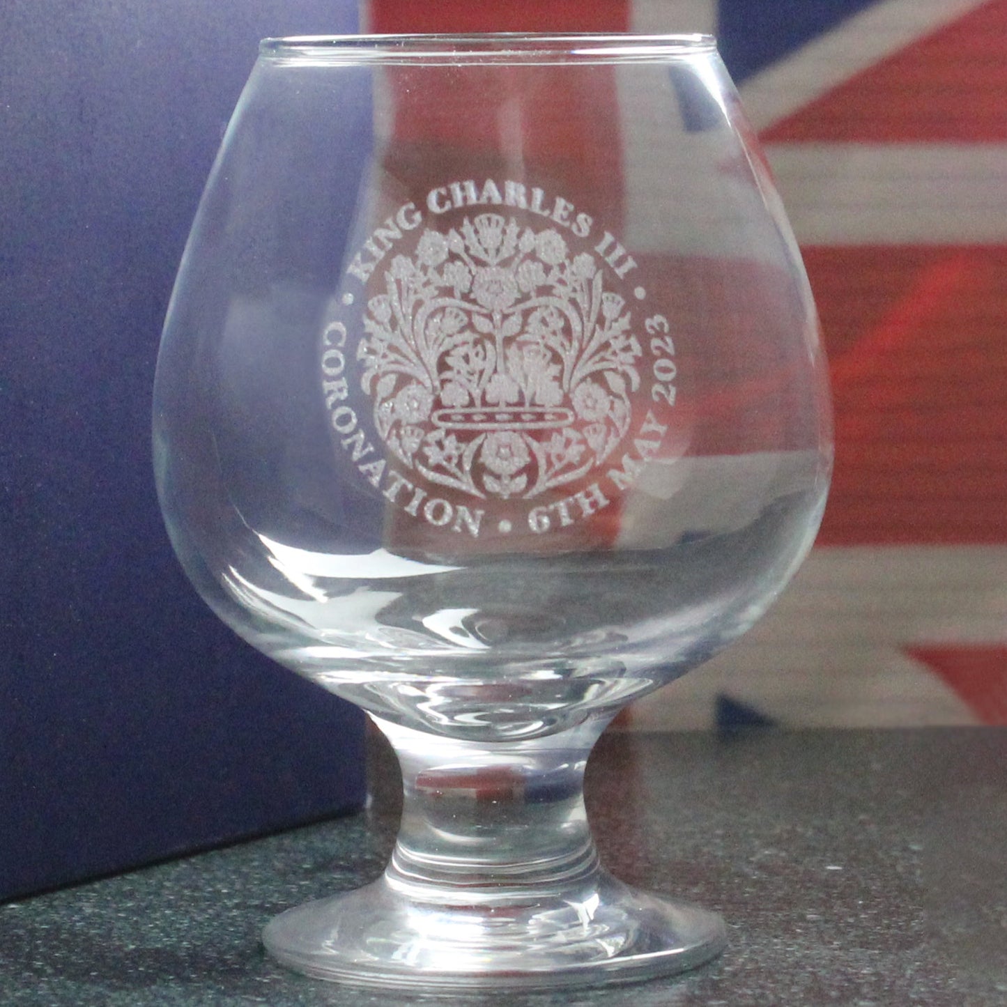 Engraved Commemorative Coronation of the King Glassware Collection TEST
