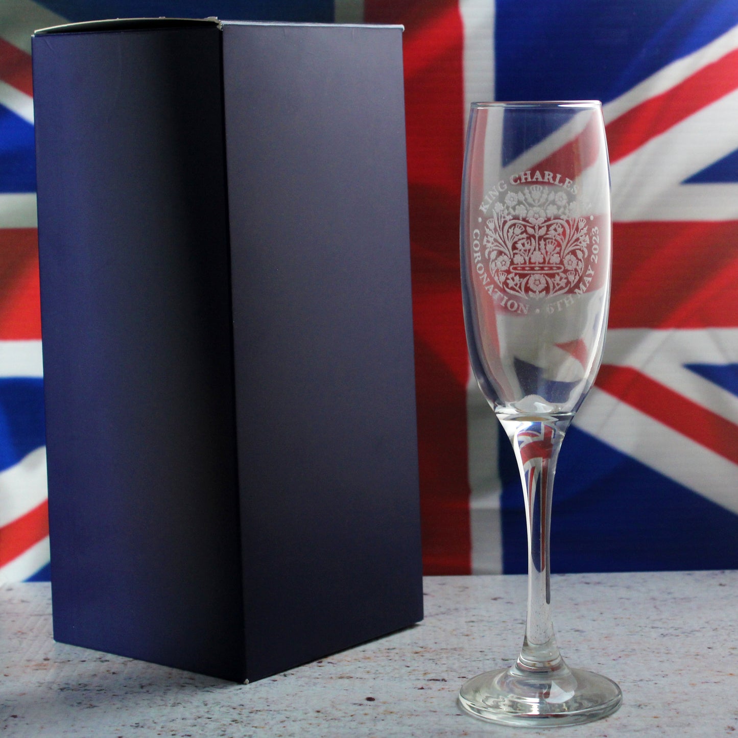 Engraved Commemorative Coronation of the King Glassware Collection TEST