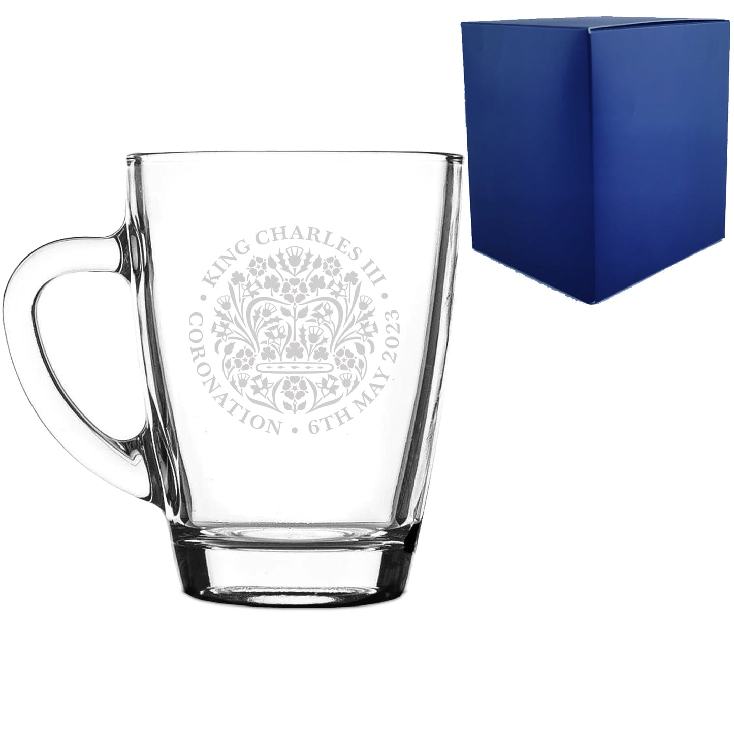 Engraved Commemorative Coronation of the King Glassware Collection TEST
