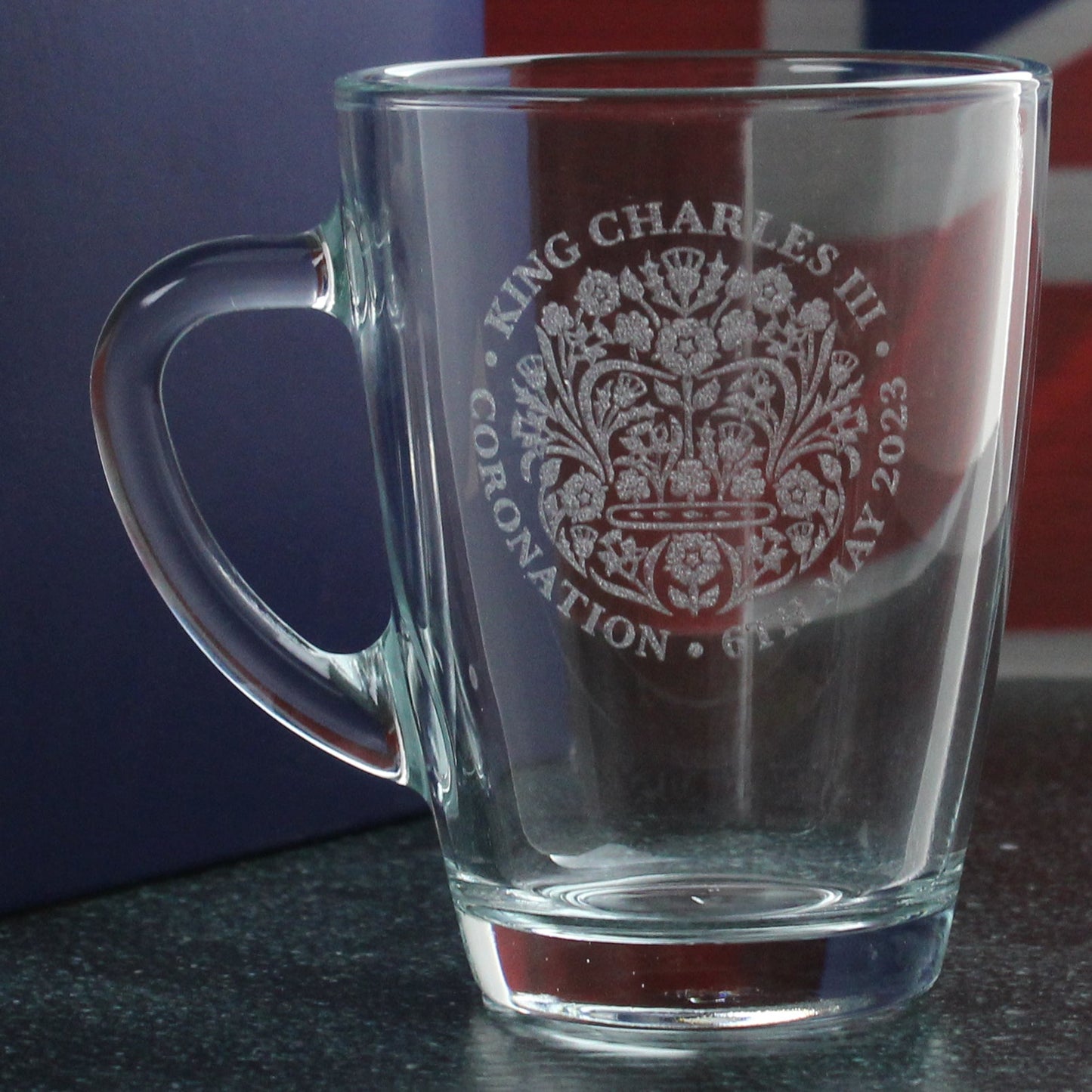 Engraved Commemorative Coronation of the King Glassware Collection TEST