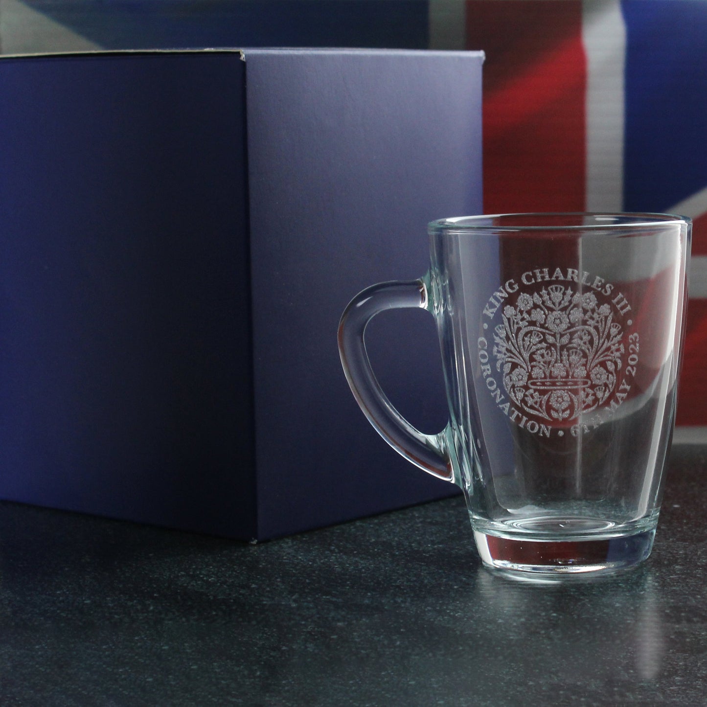 Engraved Commemorative Coronation of the King Glassware Collection TEST
