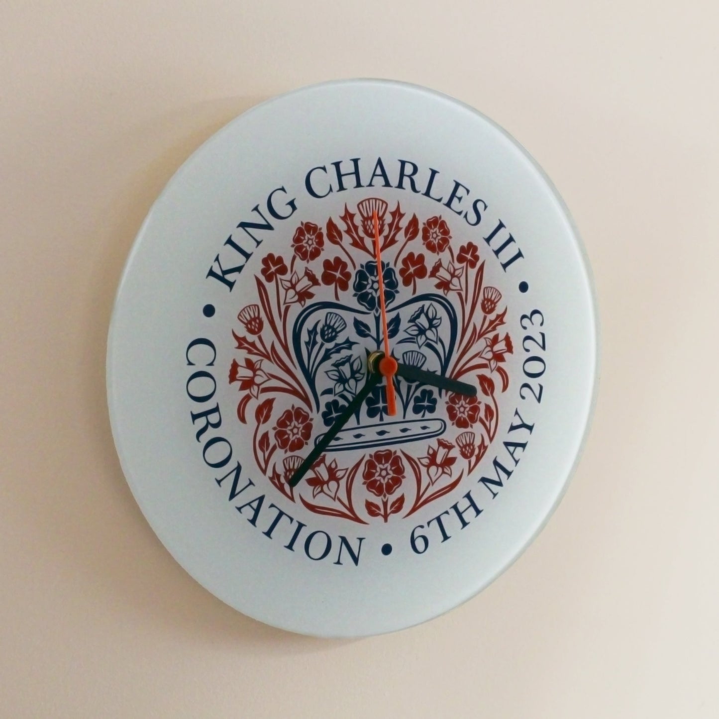 Printed Commemorative Coronation of the King Wall Clock