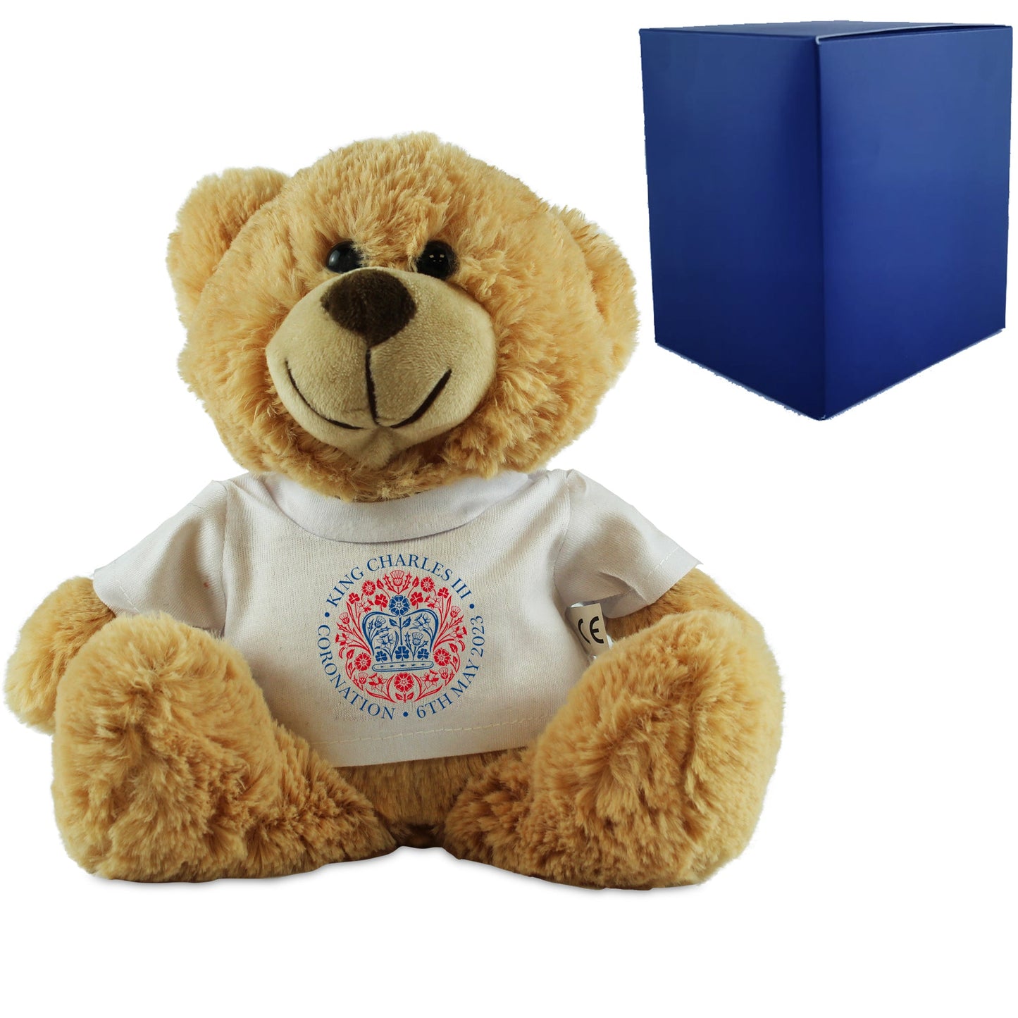 Printed Commemorative Coronation of the King Cream Teddy