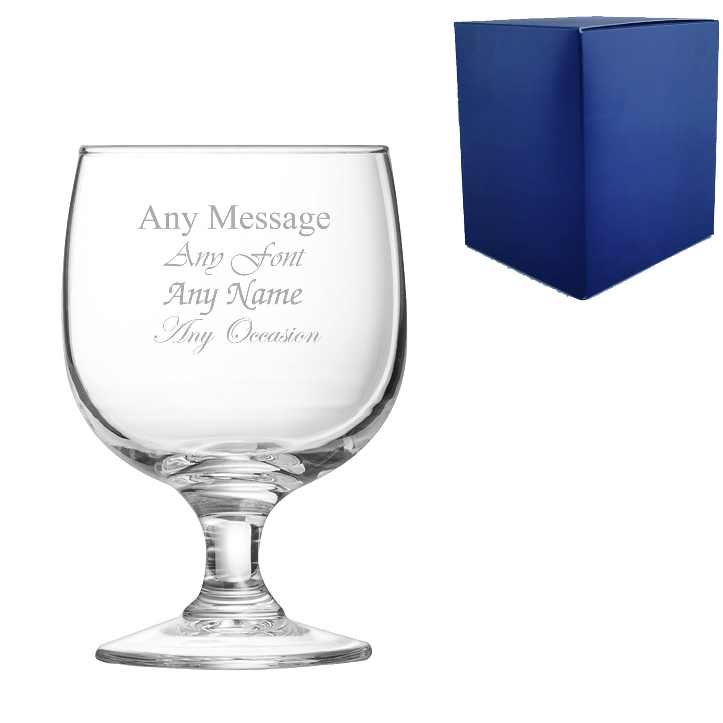 Engraved Personalized Wine Glasses - Custom Name or Message, Multiple Styles