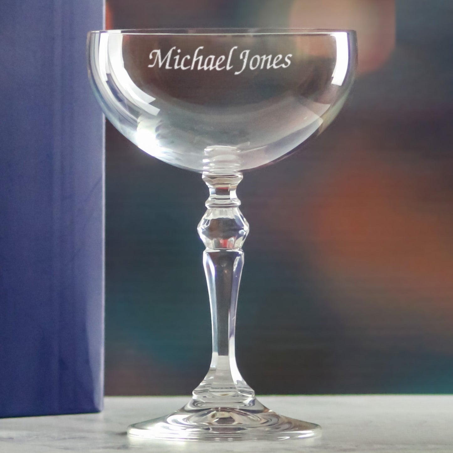Engraved Personalised Cocktail & Bar Glassware, Custom Name or Message, Gift Box Included