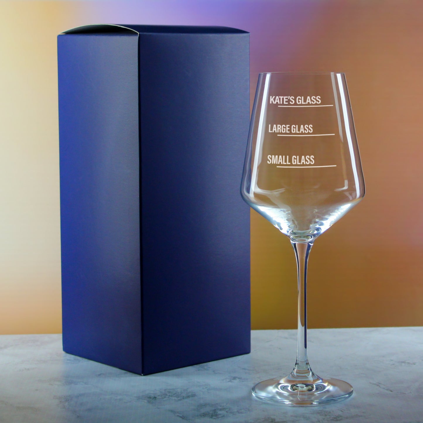Engraved Personalized Wine Glasses - Custom Name or Message, Multiple Styles