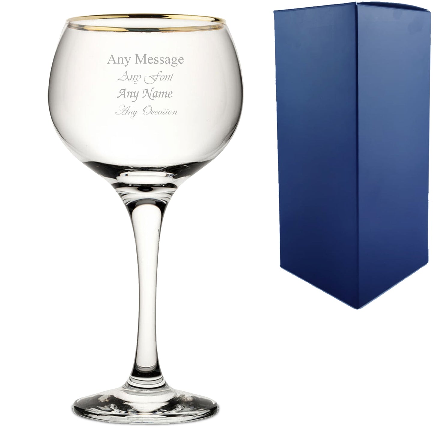 Personalised Engraved Custom Gin Glasses Birthday Wedding Gifts For Her Mum