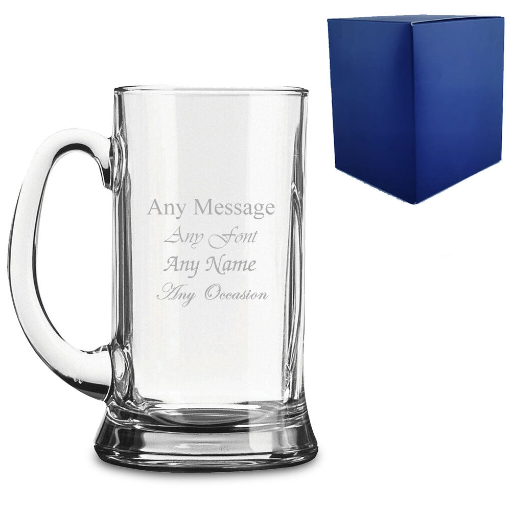 Personalised Engraved Beer Glasses Tankards Perfect Gift for Weddings Birthdays