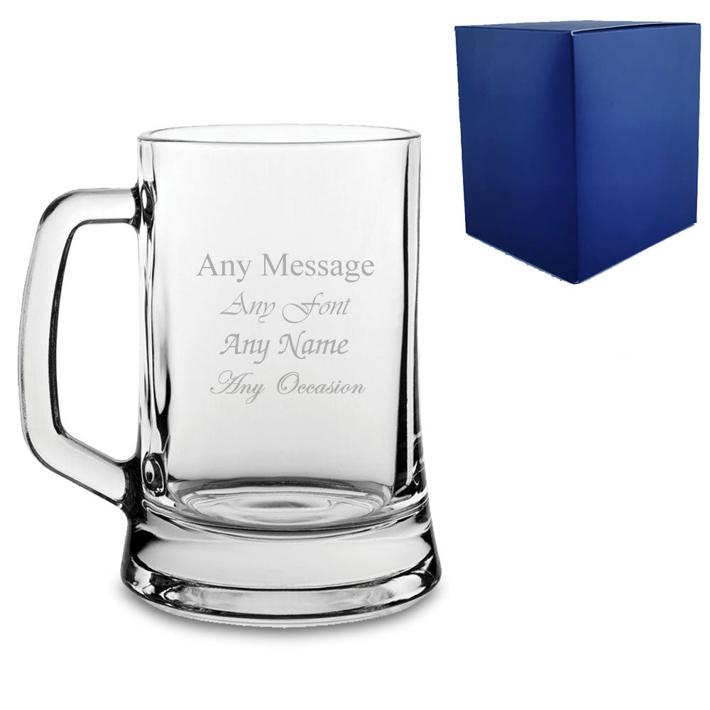 Personalised Engraved Beer Glasses Tankards Perfect Gift for Weddings Birthdays