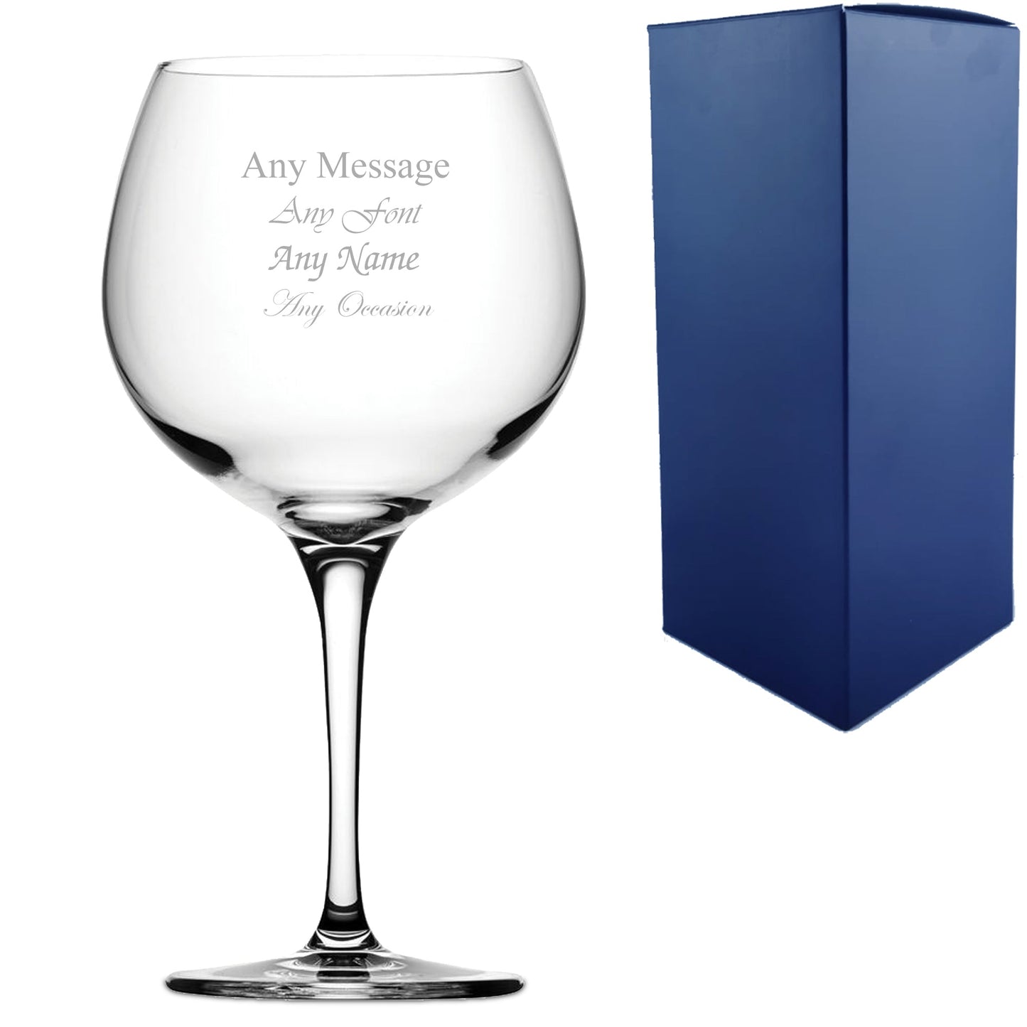 Personalised Engraved Custom Gin Glasses Birthday Wedding Gifts For Her Mum