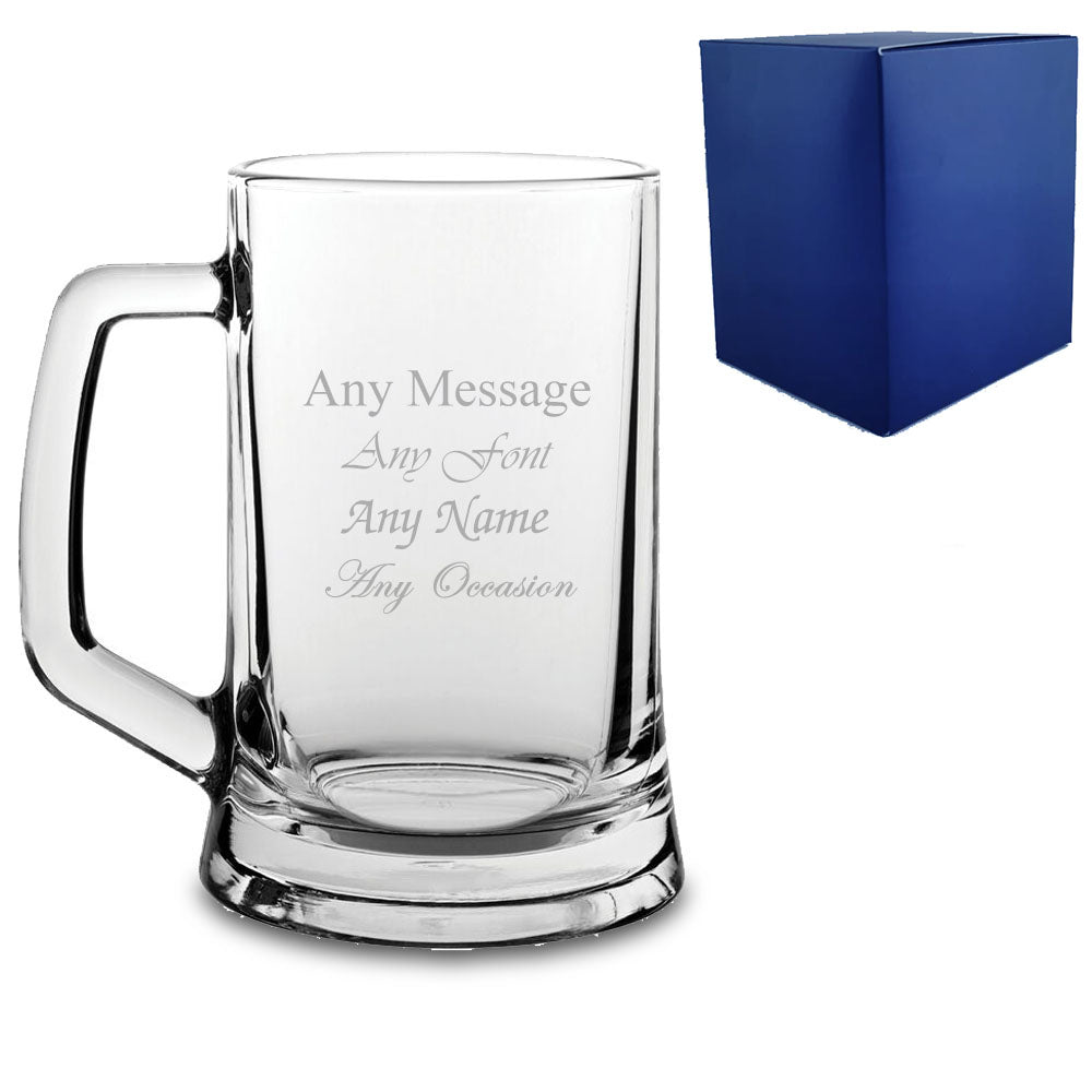 Personalised Engraved Beer Mug Tankard 23.25oz Wedding Usher Godfather Birthday