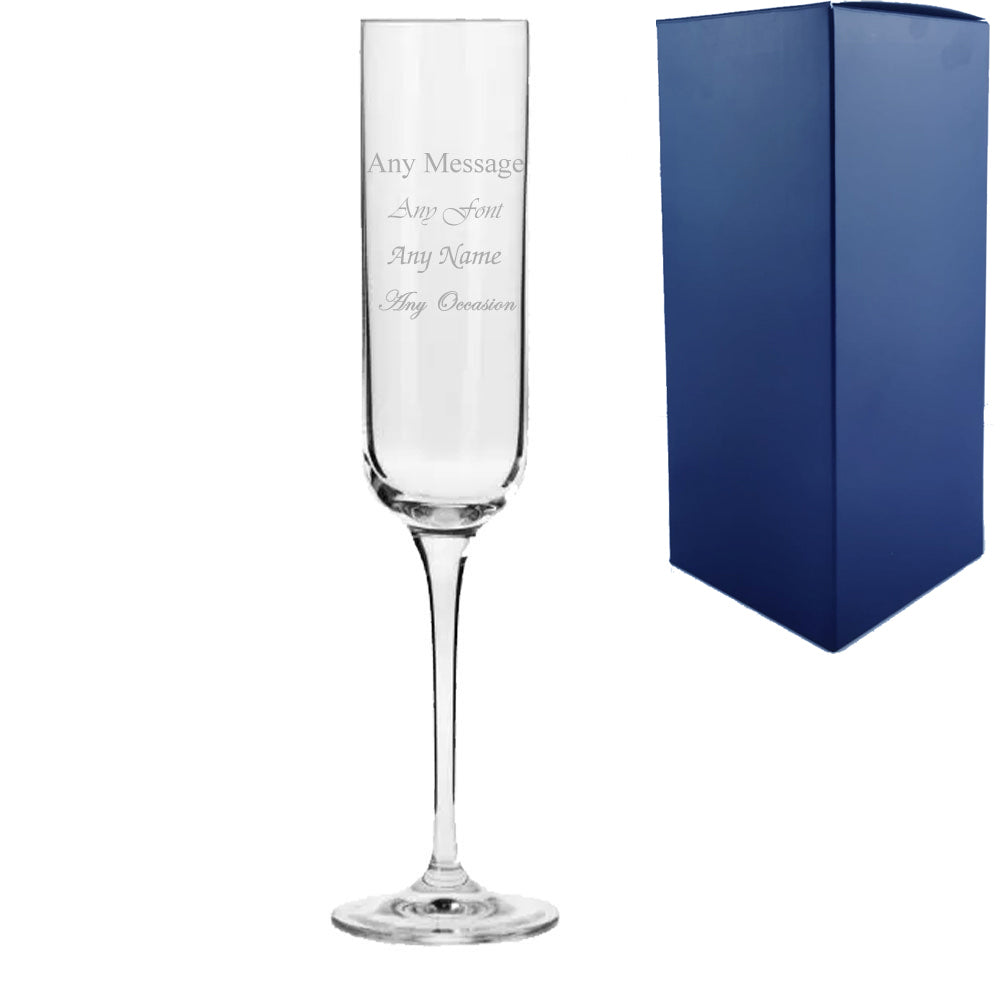 Personalised Engraved 170ml Fusion Champagne Flute Gift Box Wedding Birthday Christmas