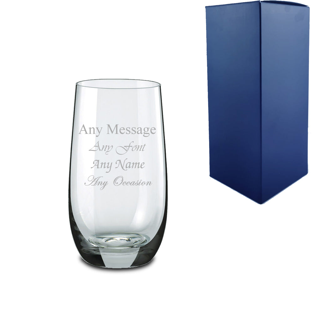 Engraved 350ml Roma Crystalite High Ball With Gift Box