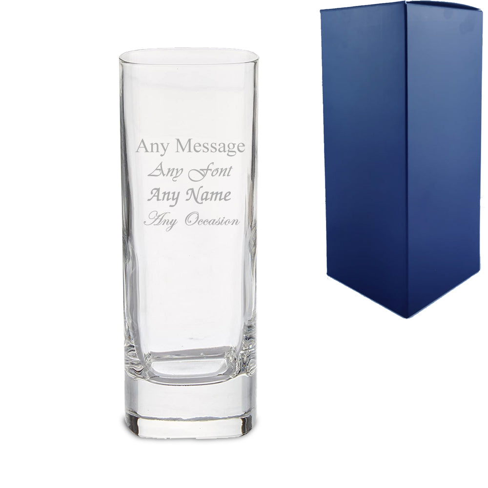 Engraved 265ml Strauss High Ball With Gift Box
