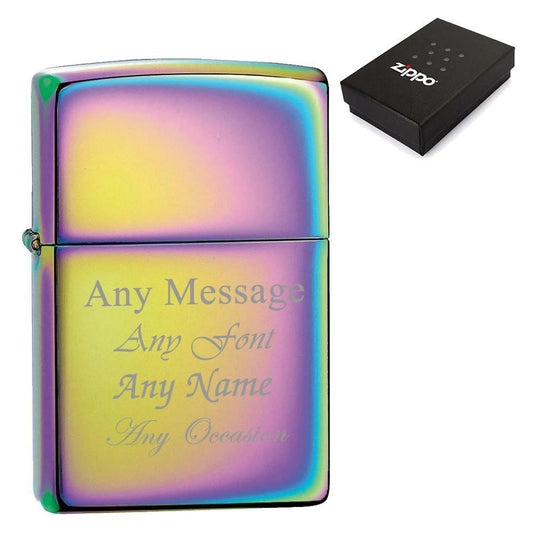 Engraved Multicolour Spectrum Zippo Lighter