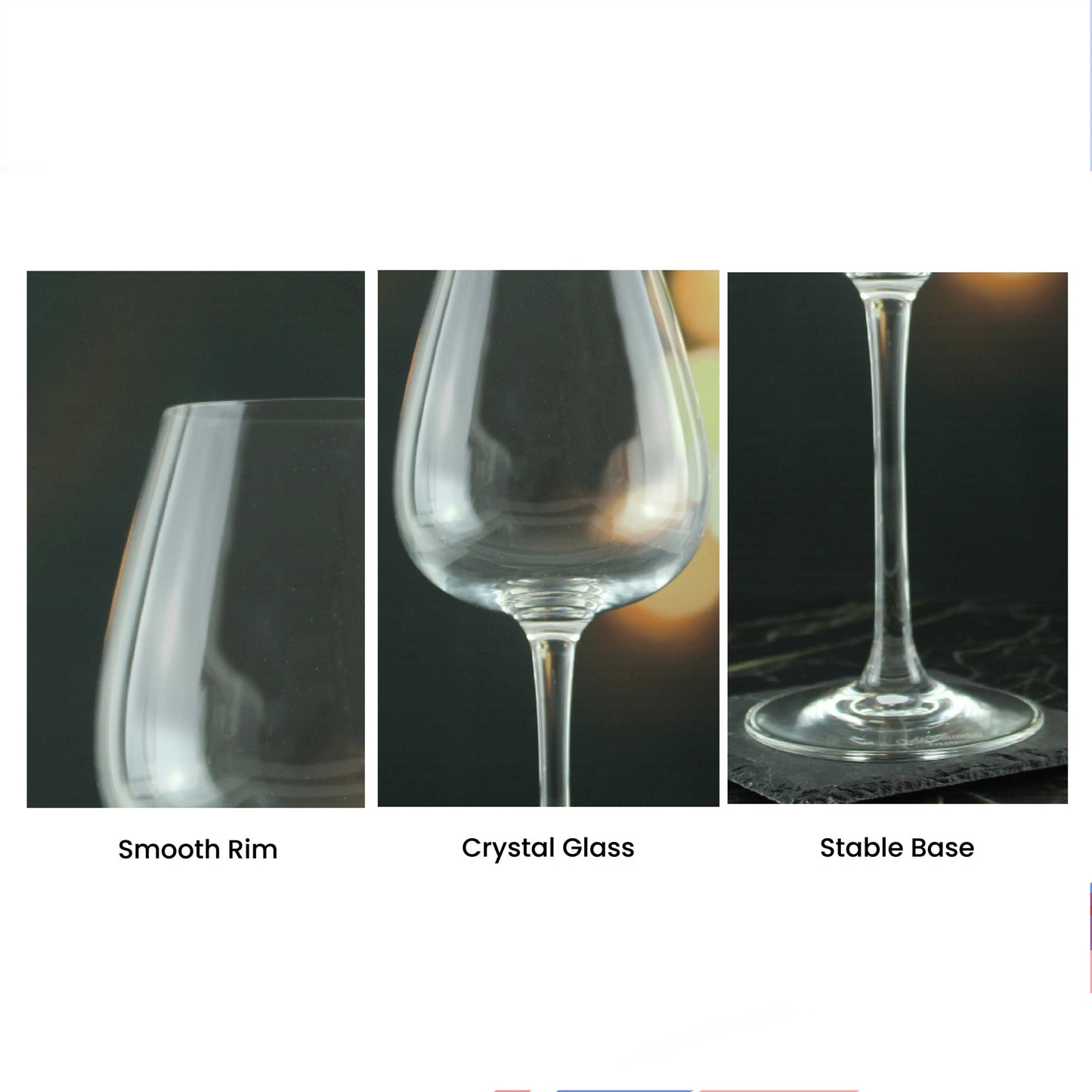 Personalised Engraved Wine Glasses with Any Message & Scripted Name Designs
