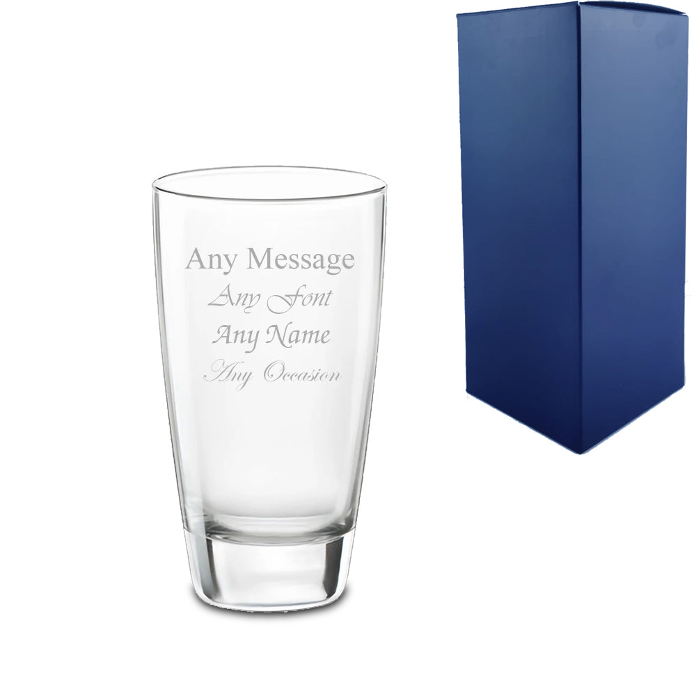 Engraved Premium Gin Balloon, Hiball and Cocktail Glasses Personalise Any Message