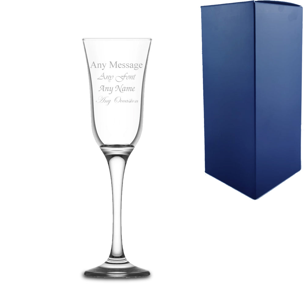 Engraved Champagne Flute Personalized Glassware for Special Occasions and Gifts
