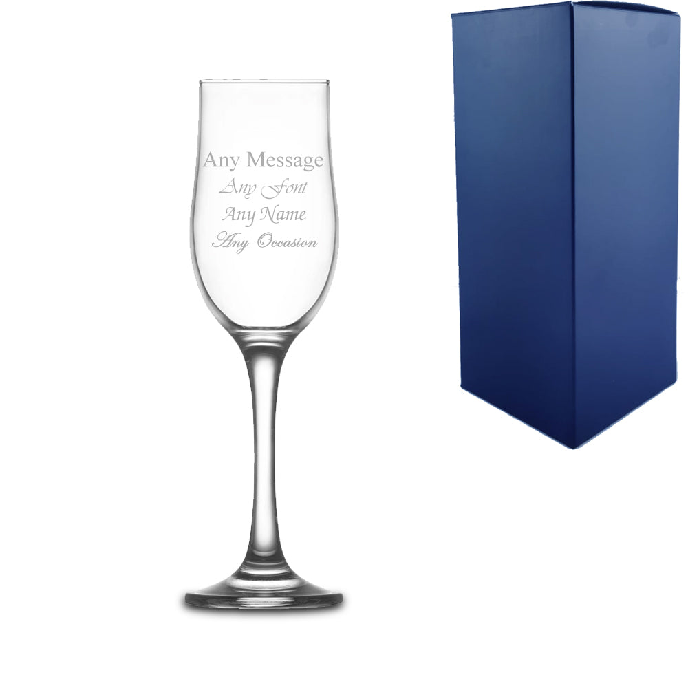 Engraved 195ml Champagne Tulip With Gift Box