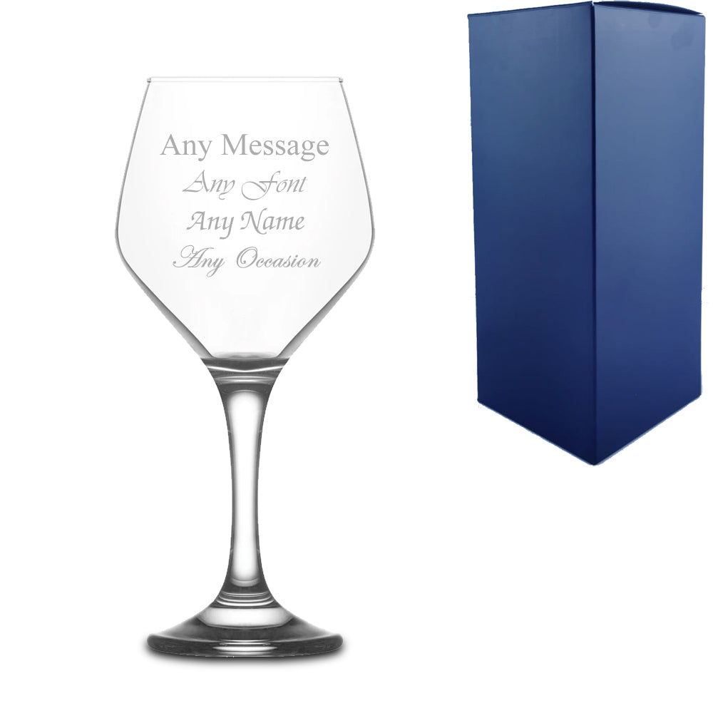 Engraved 450ml Ella Wine Glass With Gift Box