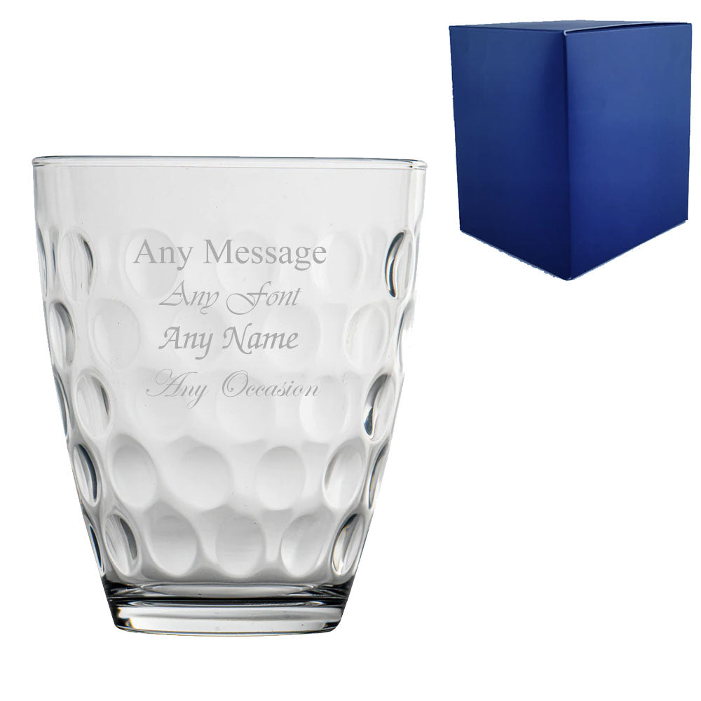 Engraved Whisky and Whiskey Glasses Collection with Gift Box, Any Message Personalization