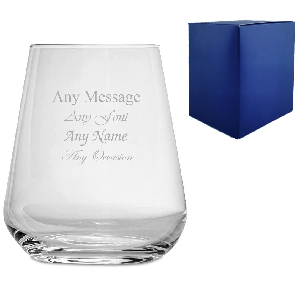 Engraved 450ml Inalto Uno Whiskey Glass