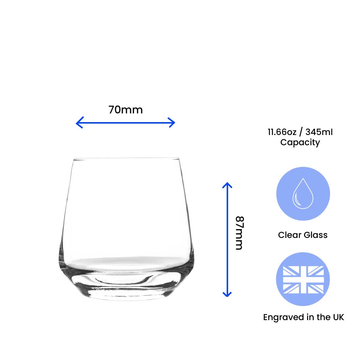 Engraved Any Message Tallo Tumbler, Gift Boxed